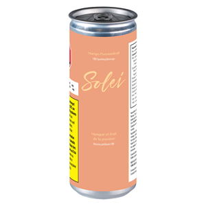Solei - Mango Passionfruit CBD Sparkling Beverage - Hybrid - 355ml